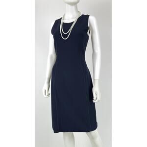 $2K Giorgio Armani Navy Knit Sheath #236082G11B